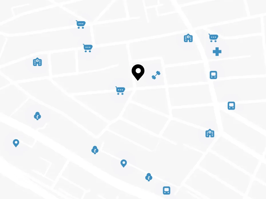 corner residence map